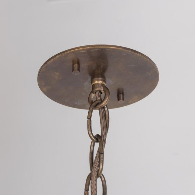 1960s Large Italian Rattan Dome Pendant Light For Sale - Image 13 of 13