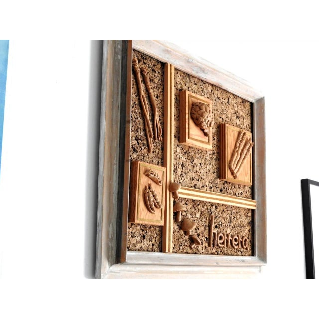 Farmhouse 1960s Modern Farmhouse Kitchen Wall Sculpture Decor For Sale - Image 3 of 13