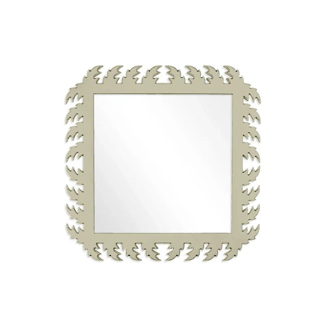 Contemporary Fleur Home Audubon Square Mirror in Cooking Apple Green, 33x33 For Sale - Image 3 of 3
