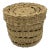 Storage Basket With Lid Handwoven Lace Grass For Sale