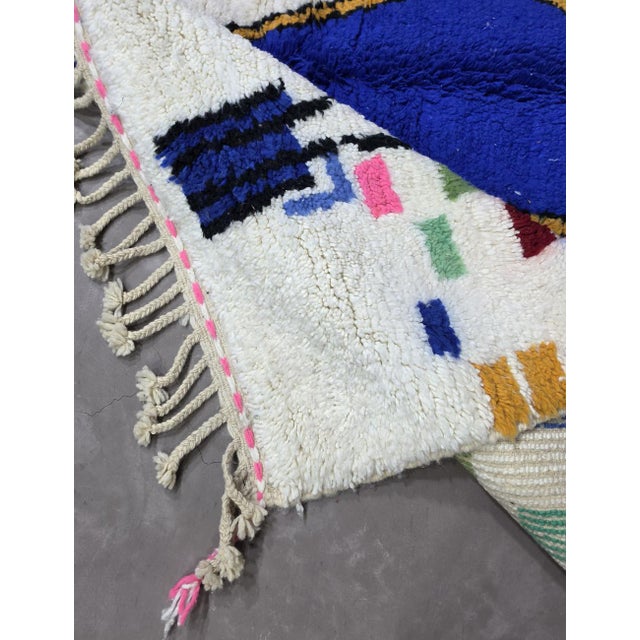 Textile Moroccan Berber Wool Carpet - 9.1 X 6.5 Ft For Sale - Image 7 of 8