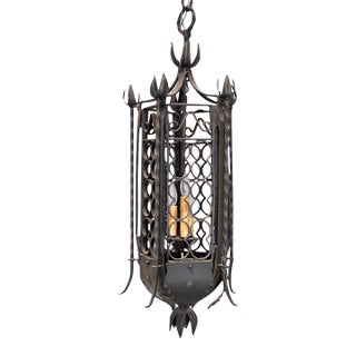 Late 19th Century Wrought Iron Lantern For Sale