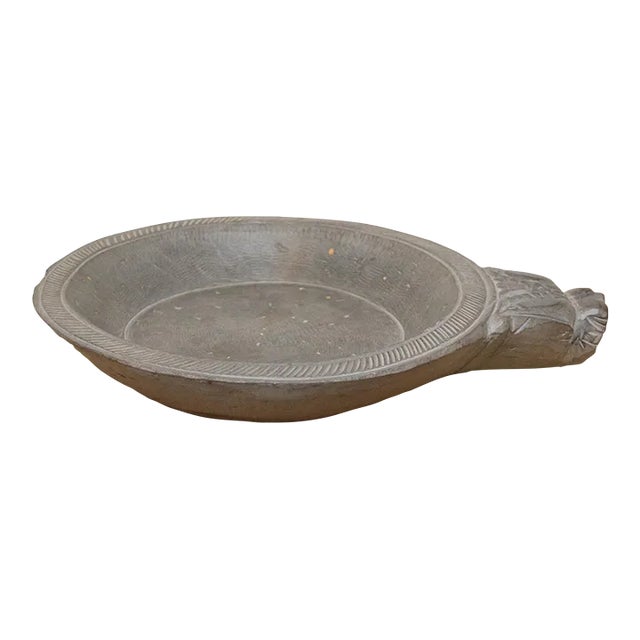 Carved Stone Southern Indian Bowl For Sale