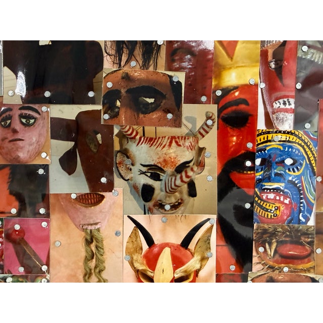 2000 - 2009 Robert Bagnasco Murray Las Mascaras Original Mixed Media, Circa 2001 For Sale - Image 5 of 12