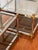 1970s Mid Century Maison Jansen Style Two Tier Brass and Chrome Glass Square Tables, Pair For Sale - Image 5 of 12