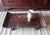 19th C. Chinese Elm Kang Table With Everted Ends, Low Wabi Sabi Riser For Sale In Los Angeles - Image 6 of 9