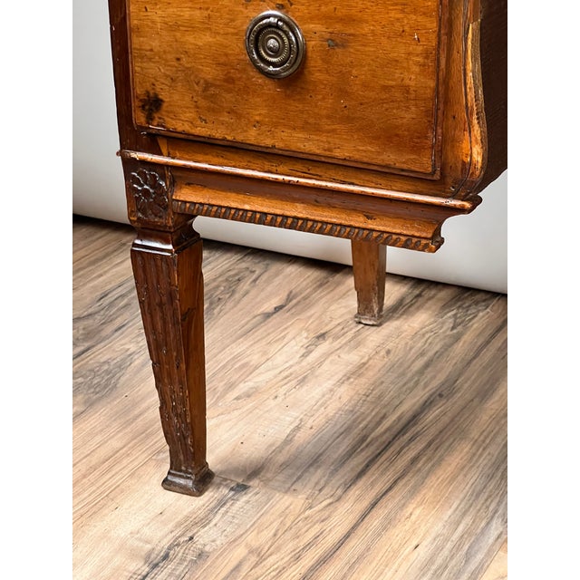 Antique Louis XVI Period Ladies Desk With Tooled Leather Top C. 18th Century For Sale - Image 10 of 11