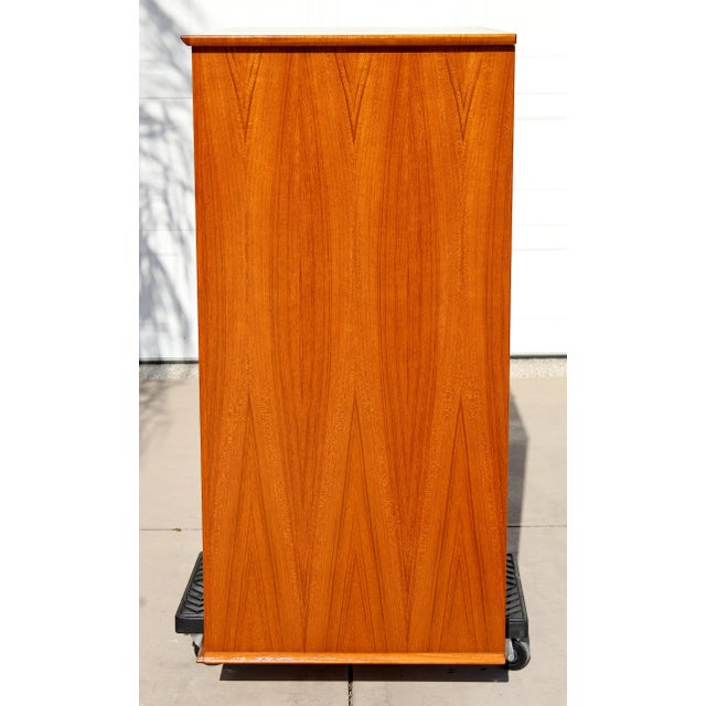 Trak Mid-Century Modern Teak Hidden Office Armoire / Workstation Cabinet For Sale In Naples, FL - Image 6 of 18