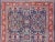 Colorful Antique Persian Sultanabad Rug With Navy Blue Field and Red Border 9'0"x12'1" For Sale - Image 4 of 9
