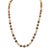 Vintage 1980s Napier Faux-Tiger's Eye Beaded Necklace For Sale