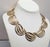 Vintage Signed Monet Goldtone Link Necklace, 1954 Ad Piece For Sale - Image 9 of 10