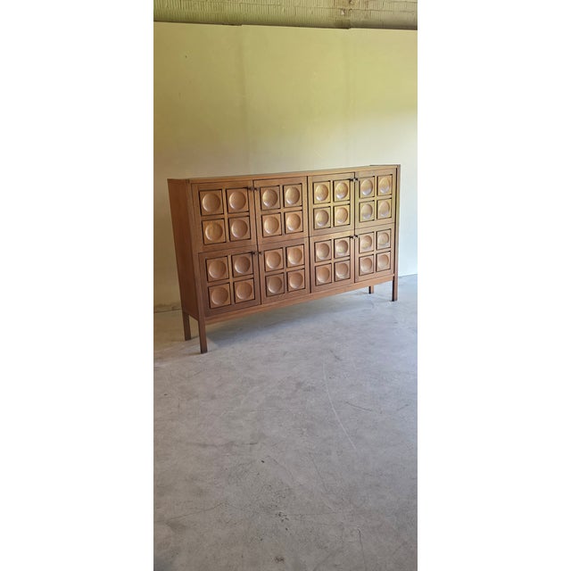 1970s Brutalist Oak Sideboard, 1970s For Sale - Image 5 of 16