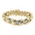 Late 20th Century 14k Diamond Bracelet For Sale