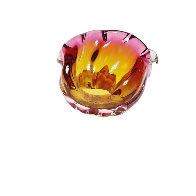 Decorative Bowl by J. Hospodka for Chribska Glassworks, Czechoslovakia, 1960s For Sale - Image 12 of 14