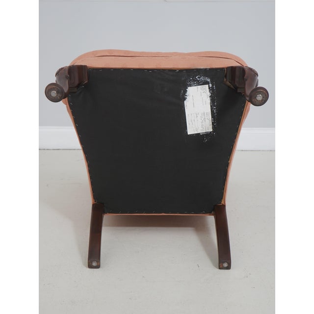 Pair Hickory Chair Co Queen Anne Wing Chairs For Sale - Image 16 of 18