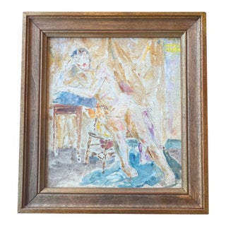 Male Nude in Studio by George Heusten For Sale