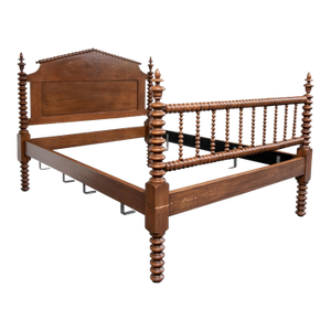 Vintage Jenny Lind Style Bobbin Turned Bed Frame