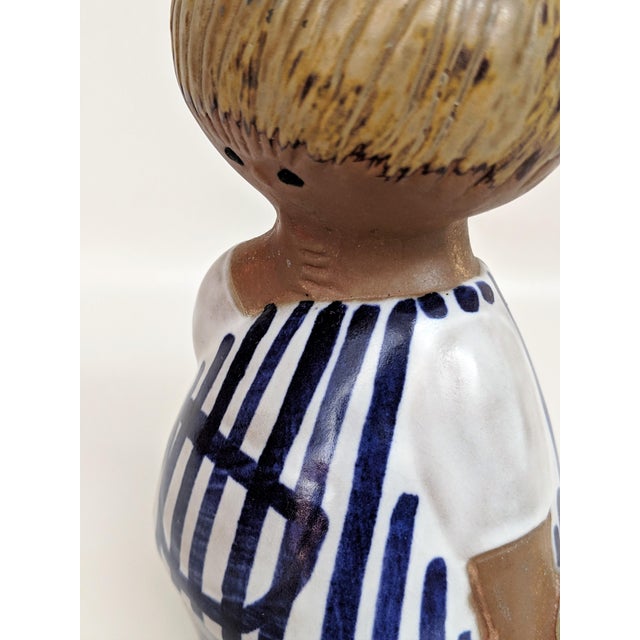 Lisa Larson Gustavsberg Sweden Malin Boy With Teddy Bear