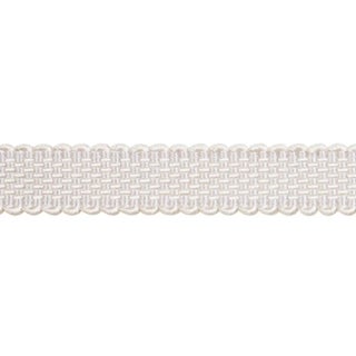 Schumacher Frances Silk Gimp Trim in Grey For Sale