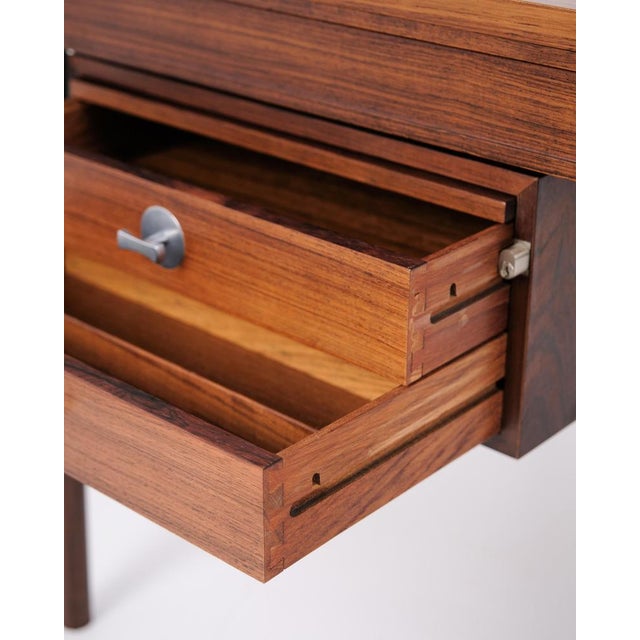 Diplomat Desk in Rosewood attributed to Finn Juhl for France & Søn, 1961 For Sale - Image 17 of 18