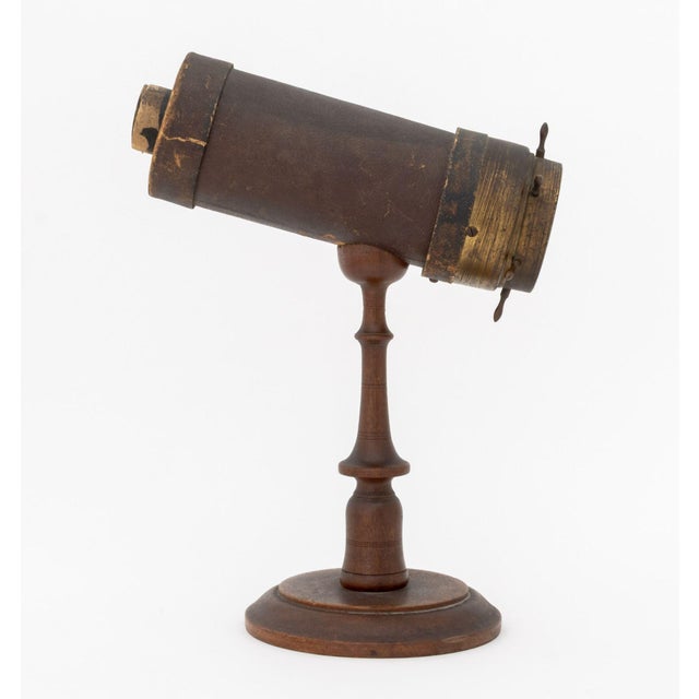 Charles G. Bush and Company Kaleidoscope on Walnut Stand, 19th Century For Sale - Image 4 of 9