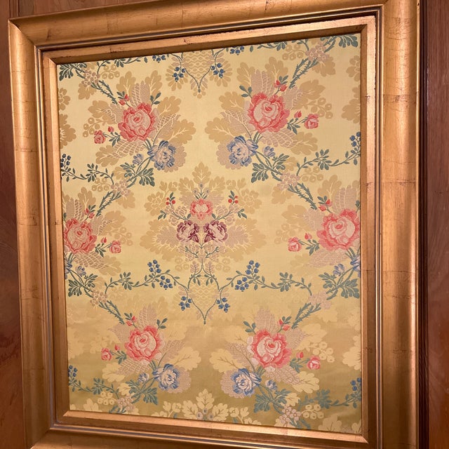 French Framed Textile Tassanari & Chatel Silk For Sale - Image 3 of 3