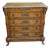 19th Century French Empire Neoclassical Burl Walnut Commode With Ormolu Mounts For Sale