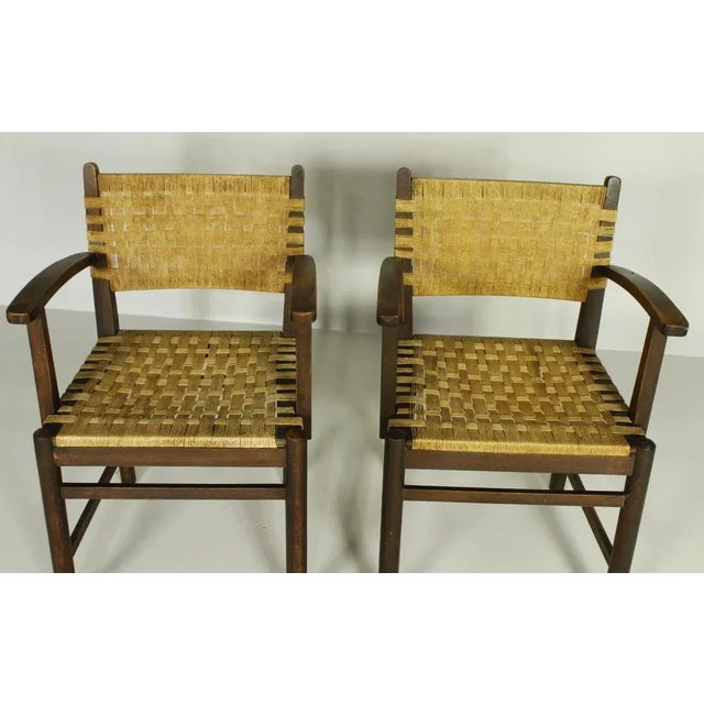 Set of Rope Chairs from Thonet, 1930s For Sale - Image 3 of 11