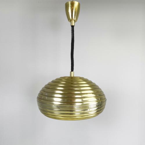Mid-Century Italian Gold Hanging Light by Castiglioni for Flos, 1960s For Sale - Image 3 of 18