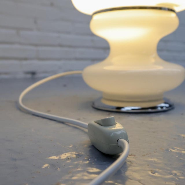 Italian Space Age Glass Table Lamp, 1970s For Sale - Image 9 of 13