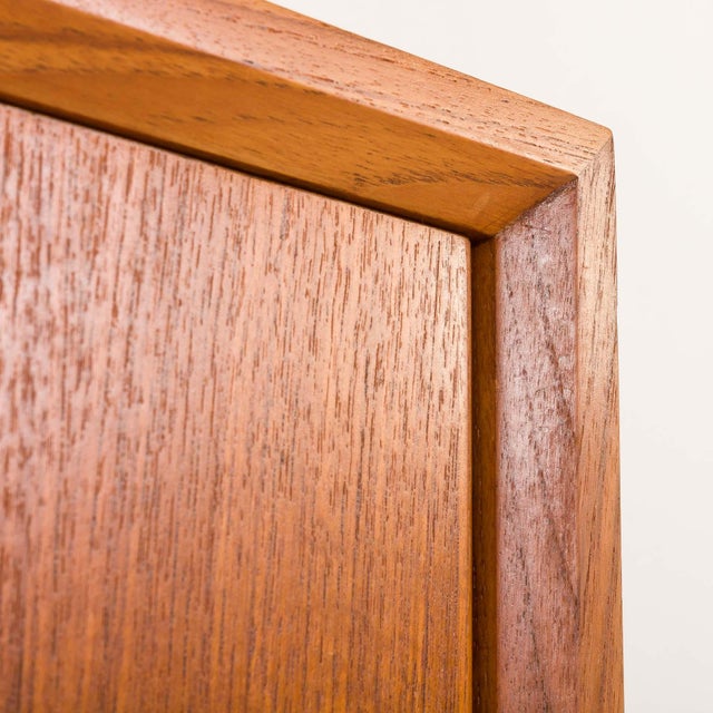 Danish Teak Secretaire with Hidden Vanity attributed to Poul Volther, 1960s For Sale - Image 17 of 18