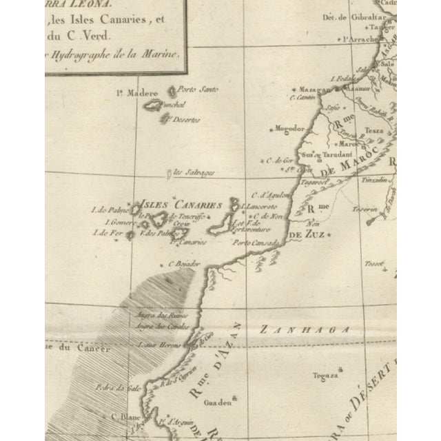 Antique Map of West Africa, 1780 For Sale - Image 5 of 12