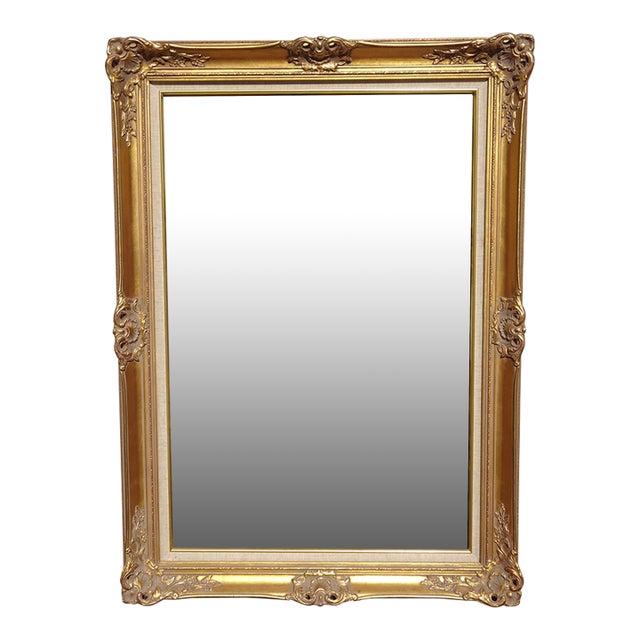 Large 43.5"x31 Vintage French Country Gold Ornate Picture Frame For Sale