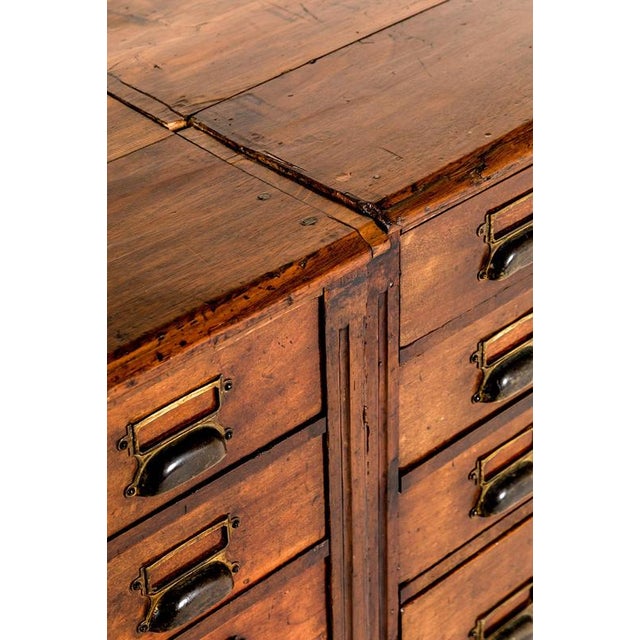 Large Mahogany Apothecary Drawers, Set of 2 For Sale - Image 8 of 16