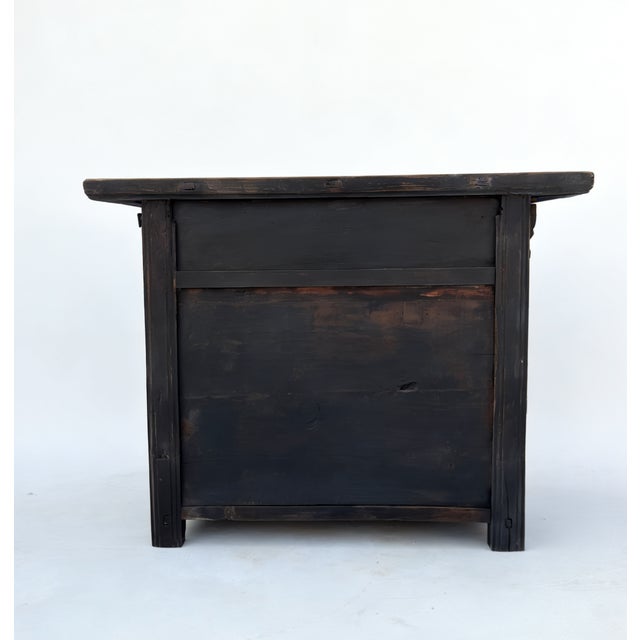 Antique Naturally Distressed & Aged Elm Altar Cabinet For Sale - Image 9 of 9