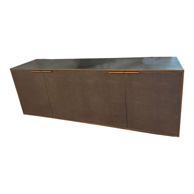 Restoration Hardware Saunderson Shagreen Sideboard For Sale