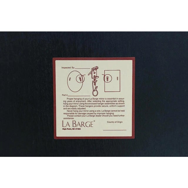 Gold Massive La Barge Carved Gilt Framed Beveled Wall Mirror for Maitland Smith For Sale - Image 8 of 8