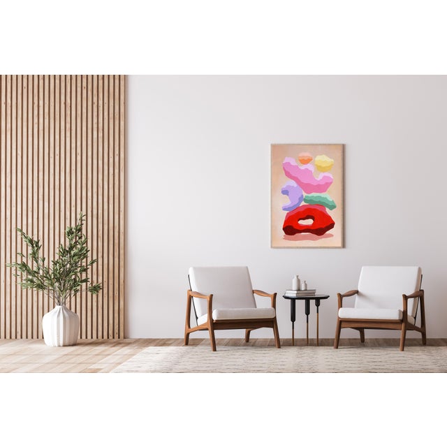 "Pop Rocks" is an acrylic painting from Ryan Rivadeneyra's series of imagined modernist sculptures. In this series,...