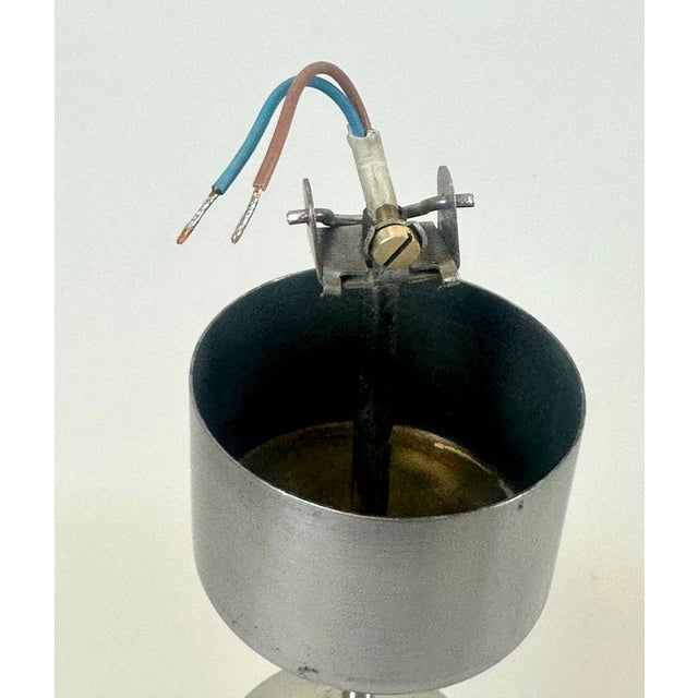 1960s Mid-Century Czech Milk Glass Pendant Lamp from Napako, 1960s For Sale - Image 5 of 14