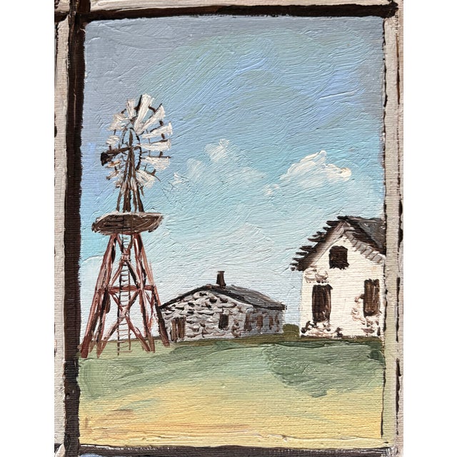 Vintage Oil Painting - Visions of America For Sale - Image 10 of 10