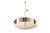 Contemporary tray Measures: Diameter 30 x height 29 cm Plated metal coated with glossy Champagne finish from earth, one...