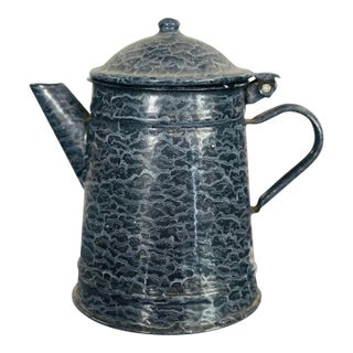 Vintage Granite Wear Coffee Pot For Sale