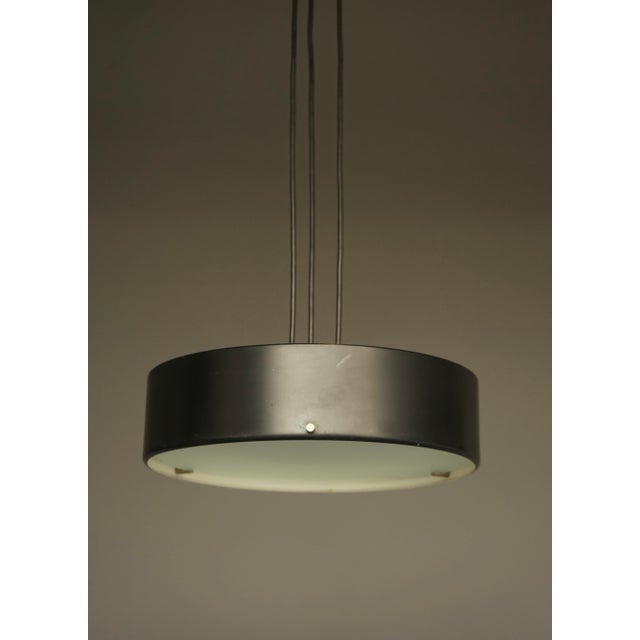 Mid-Century Italian Ceiling Pendant Light in Glass and Metal by Bruno Gatta for Stilnovo, 1950s For Sale - Image 15 of 15
