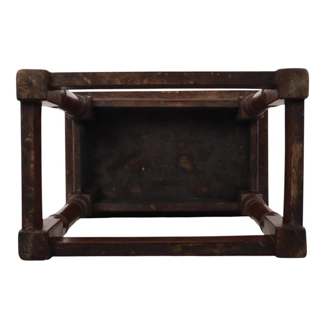 Antique Oak English Joint Stool For Sale - Image 17 of 18