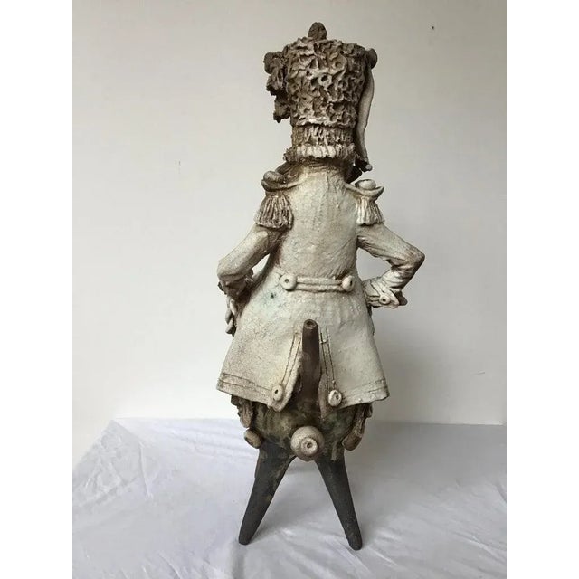 Signed Ceramic Russian Cossack on Horse For Sale - Image 9 of 13