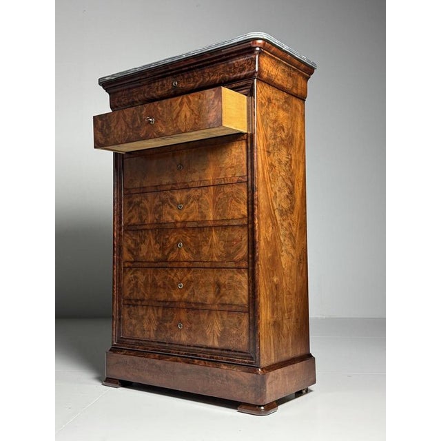 Brown Louis Philippe Chiffonniere in Mahogany For Sale - Image 8 of 18