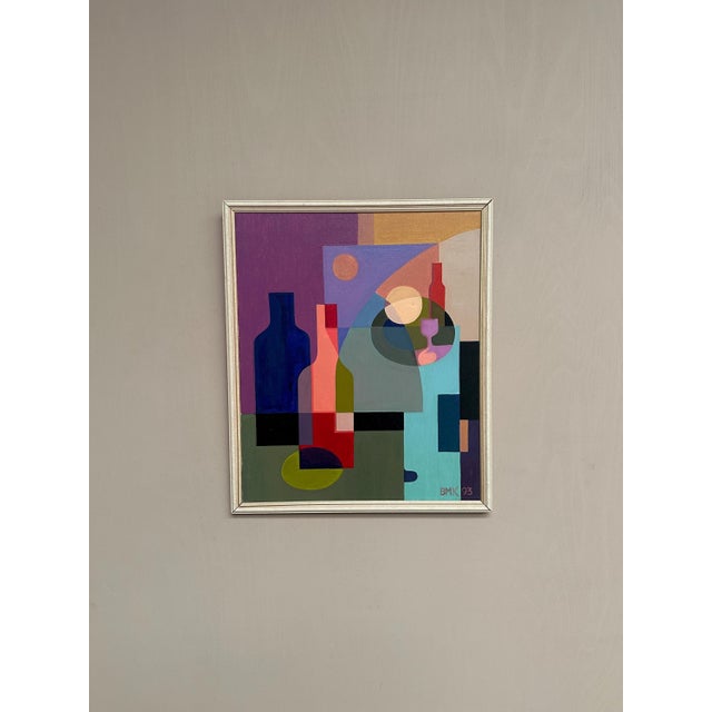 BMK, Abstract Still Life, 1993, Oil Painting on Canvas, Framed For Sale - Image 9 of 18