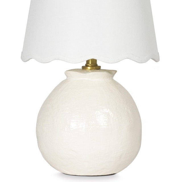 Contemporary Amoria Mini Lamp with Scalloepd Shade For Sale - Image 3 of 6
