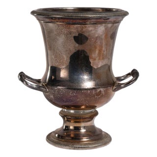Mid 20th Century Spain Neoclassical Silver Ice Bucket For Sale