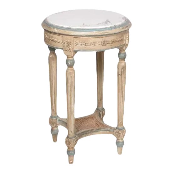 Italian HandCarved Wooden Side Table Chairish